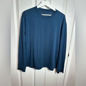 lululemon athletica Deep Blue Long Sleeve Tee